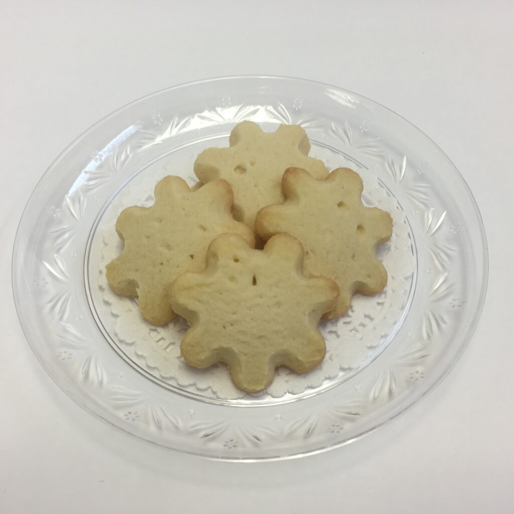 Photo: A plate of shortbread cookies